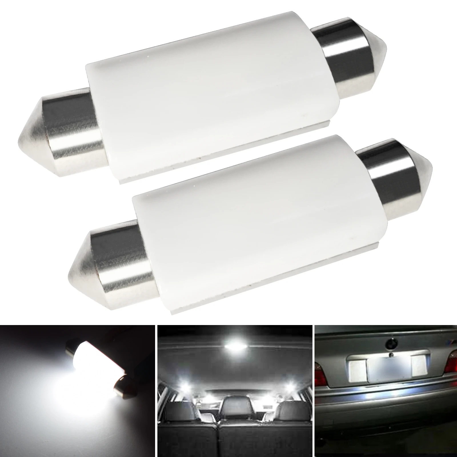 �佺�� LED 6418 LED �ڵ��� ����, C5W ����, CANBUS 239 6461, �ڵ��� ���׸��� �� �� ��¦, ��� ��ȣ�� ����, 12V, 36mm