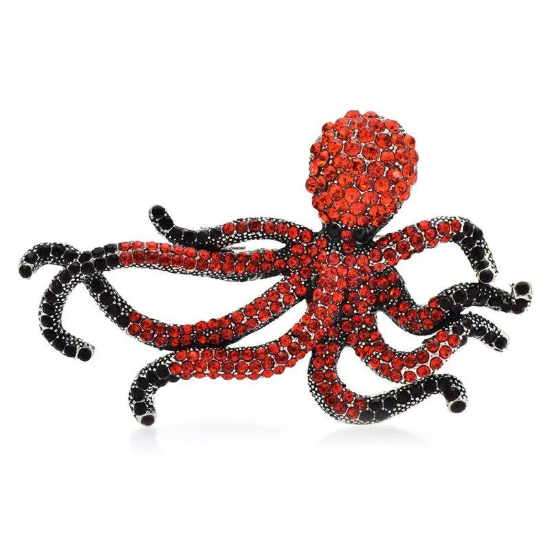 Spille creative a forma di animali marini colorati a forma di animale marino, gioielli per gli appassionati di moda e gli amanti del mare, As shown, Zinco