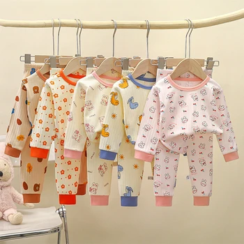 Spring/Autumn Kids Cotton Pajama Set – Baby & Toddler Sleepwear 1