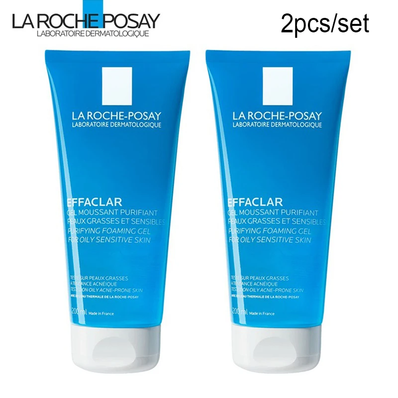 2PCS La Roche Posay Purifying Foaming Gel Cleanser Effaclar Face Wash