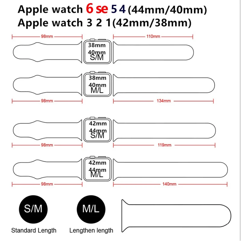 Silicone Strap For Apple Watch Band 44mm 40mm 41mm 38mm 45mm Smartwatch Rubber Sports Watchband Belt Bracelet iWatch 7 6 se 5 4