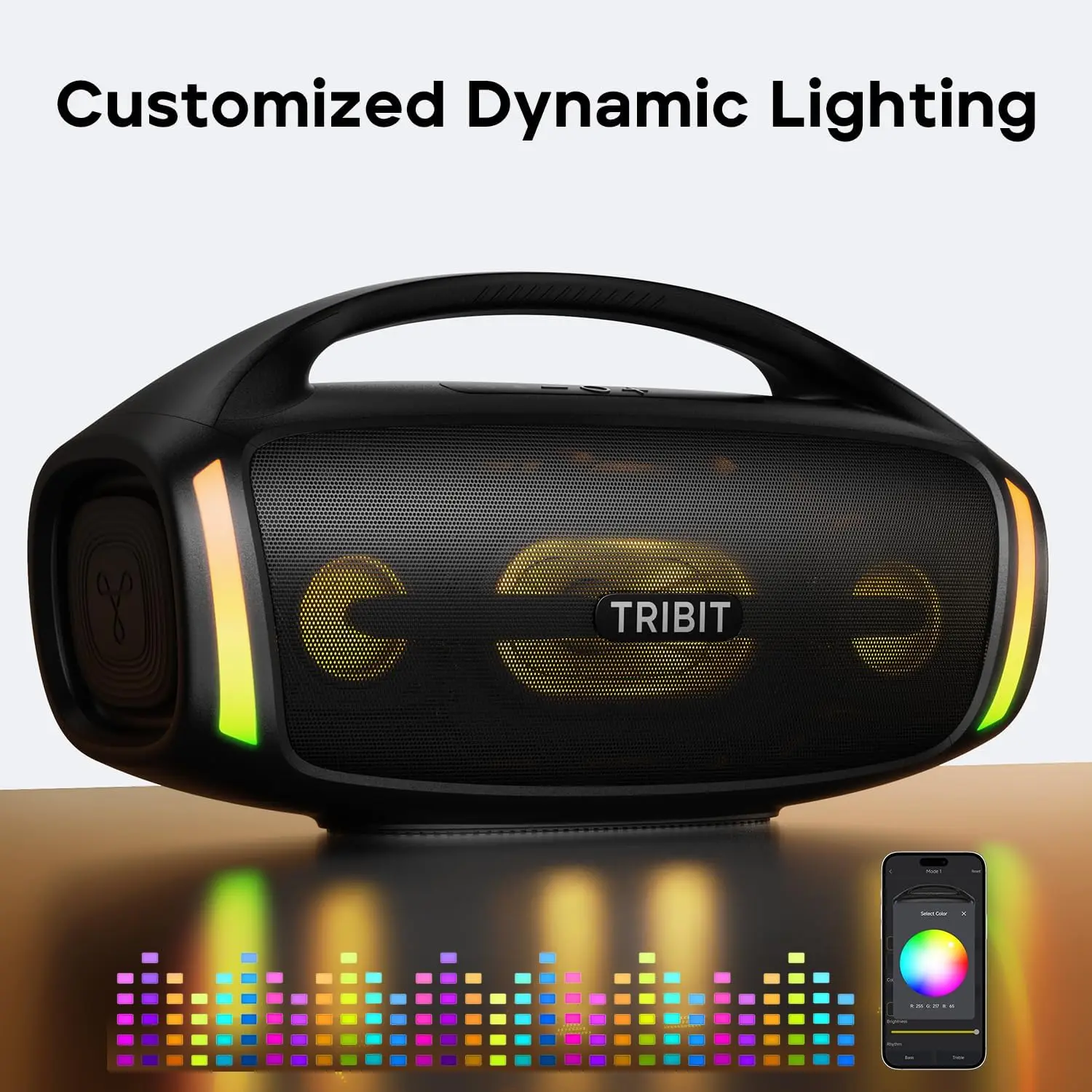 פיצוץ stermbox trimbox 2 רמקול Bluetooth, 200w כוח עם רמקול חיצוני ip67 ספון, 30h פלייזמן, הוביל, קלט מיקרופון - Image 3