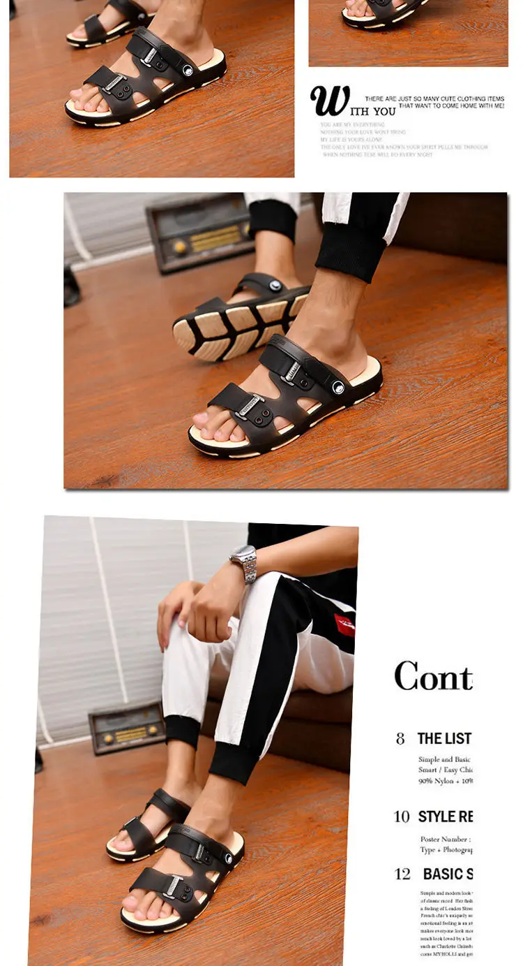 Summer Sandals: Outdoor Beach Indoor Durable Anti-Slip Peep Toe Men's - true deals club - true deals club