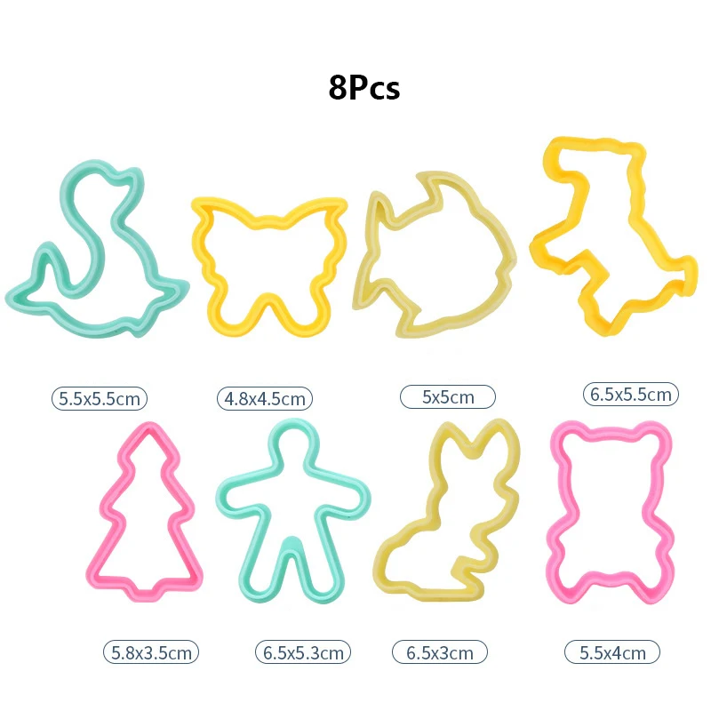 Kids DIY Clay Tool Play Dough Tool Kit Various Animal Molds Cutters Rolling Pins Plasticine Molds Clay Accessories