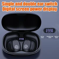 Bluetooth 5.3 Headphones Ear Hook Earphone Wireless Earphones LED Display Waterproof Headset HiFi Stereo Noise Reduction Earbuds 2