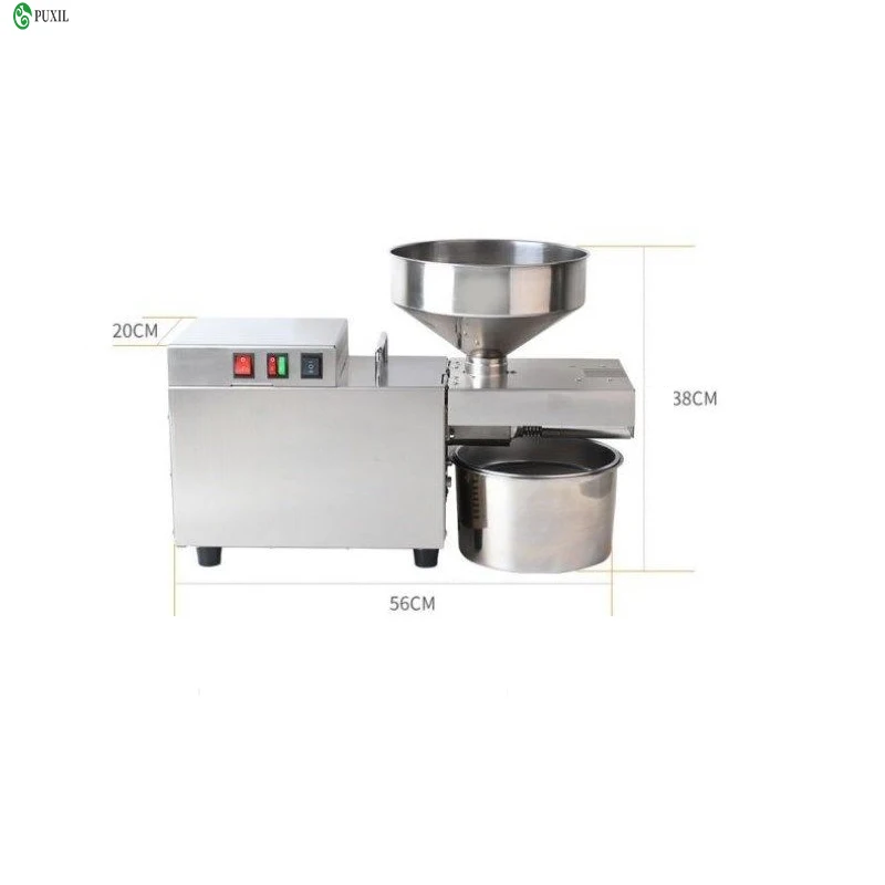 Stainless steel cold press oil machine small business oil press machine flax seed sunflower seeds sesame extractor 220V/110V