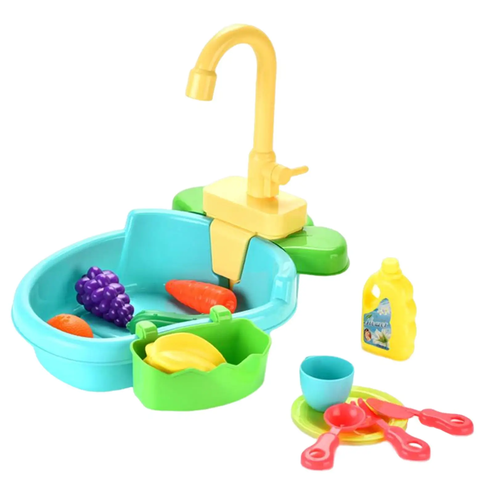 Play Sink Automatic Faucet and Accessories Pretend for Role Play