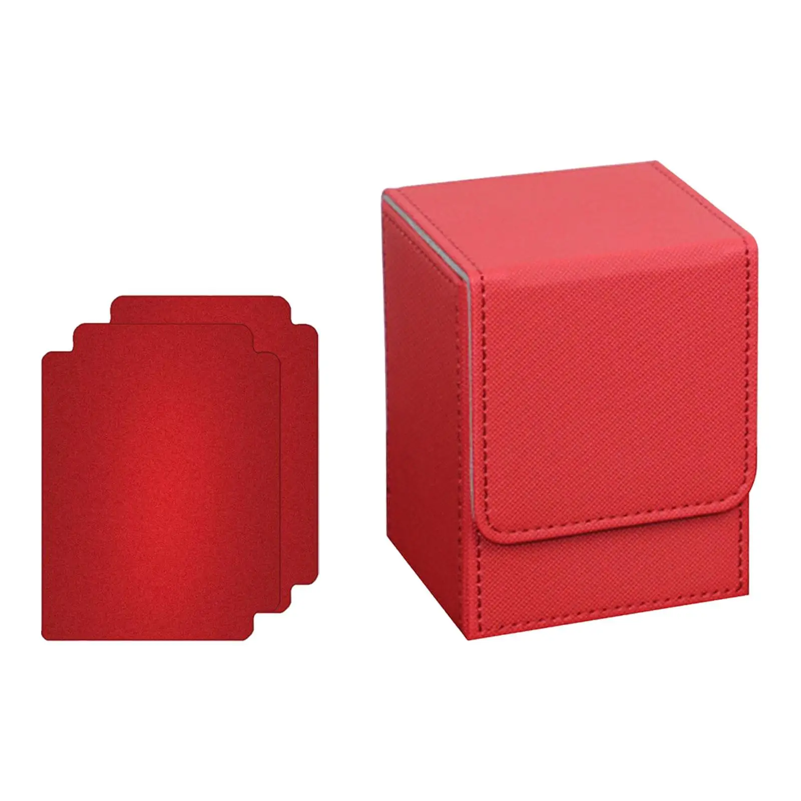 Lightweight & Durable Trading Card Deck Box with Baffle Holder - Holds 100 Collectible Cards