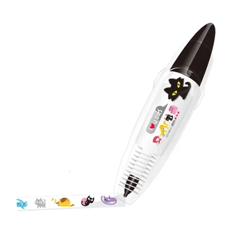 레이스 밴드 컬러 손 장식 밴드, 푸시 타입 크리에이티브 문구 교정 밴드, 학교 용품