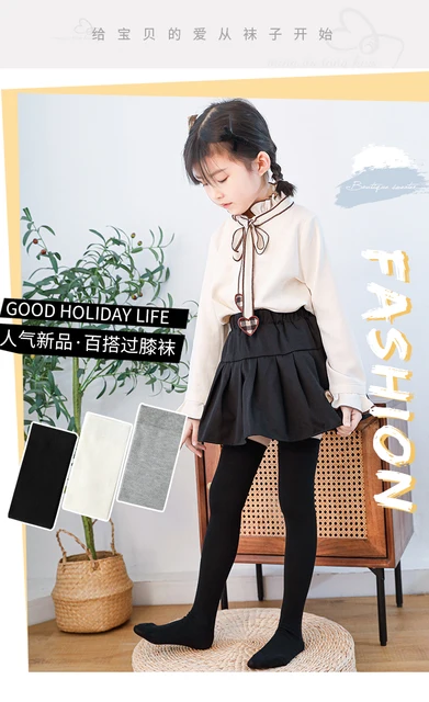 Calzini Alti Calze Al Ginocchio Bambina Calze Lunghe Traspiranti - Main Image