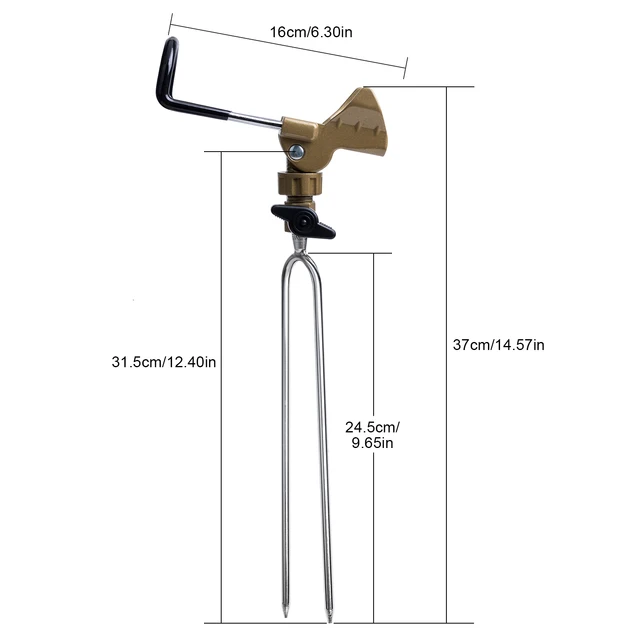 Fishing Rod Holder Stand Rod Rack Bracket 360 Degrees Adjustable