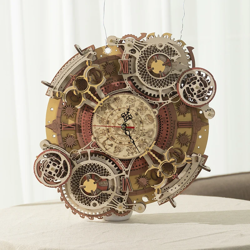 

Puzzle Three-Dimensional Model Clock Calendar Manual Decompression Assembly