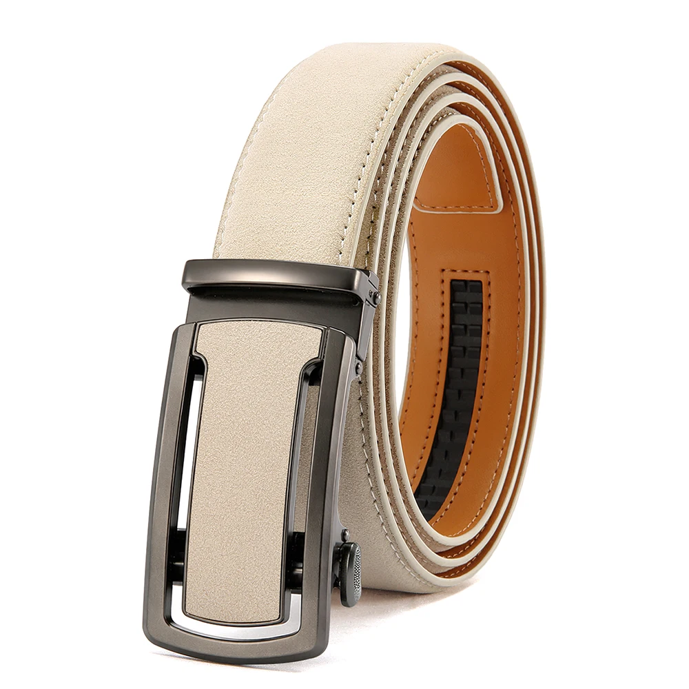 Men's Stylish PU Leather Automatic Buckle Belt