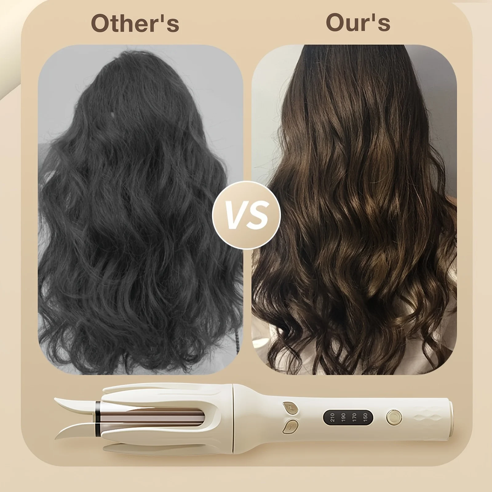 Automatic Hair Curler, 28mm Barrel, 4 Temperature Modes, Negative Ion Generator, Smart Timer and Sensor, Auto Off for Safety 6