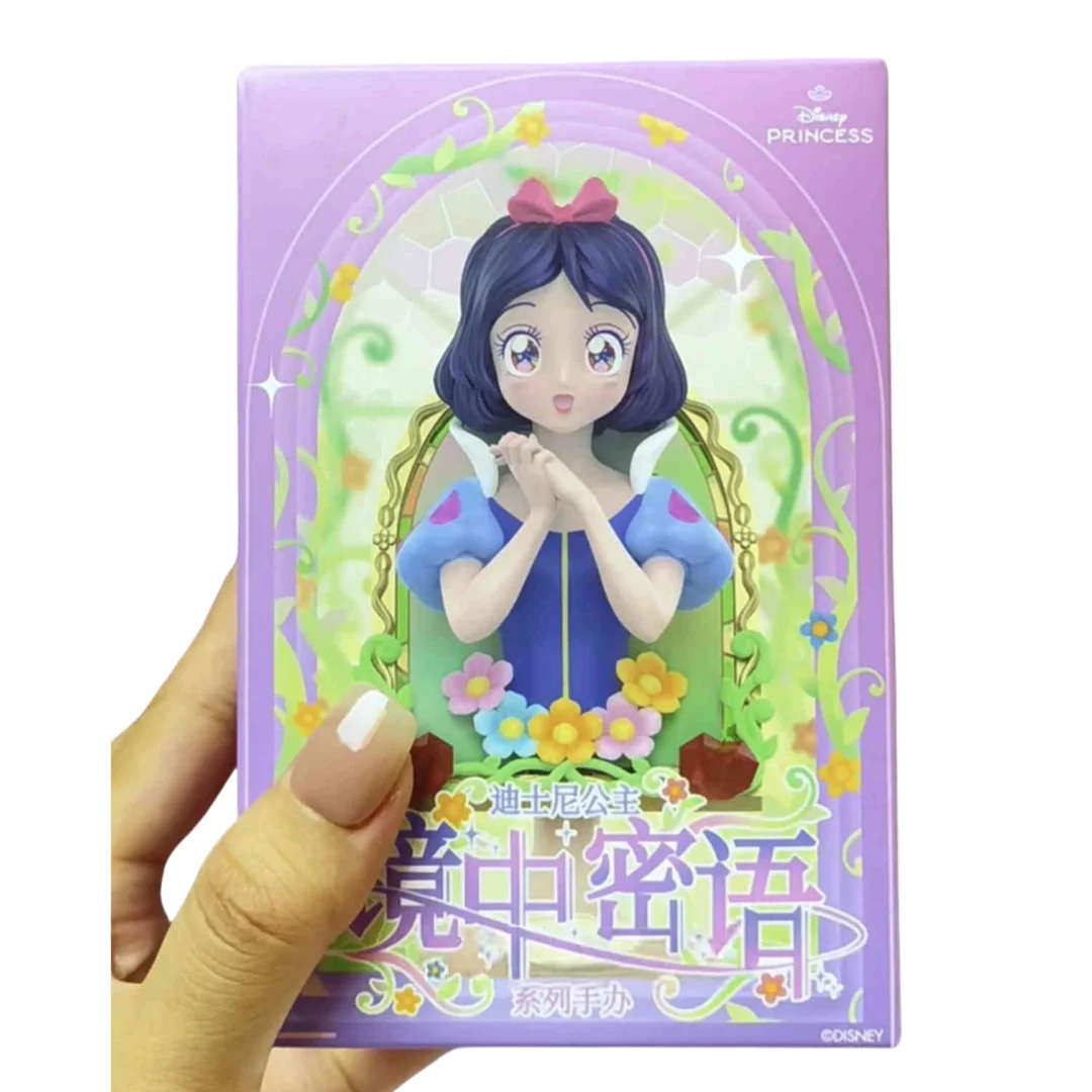 thumbnail image 1 of Caja sorpresa hecha a mano con forma de espejo de princesa Disney, serie Secret Language, que rodea a Blancanieves, adorno de escritorio para festival de cumpleaños, 1 of 5
