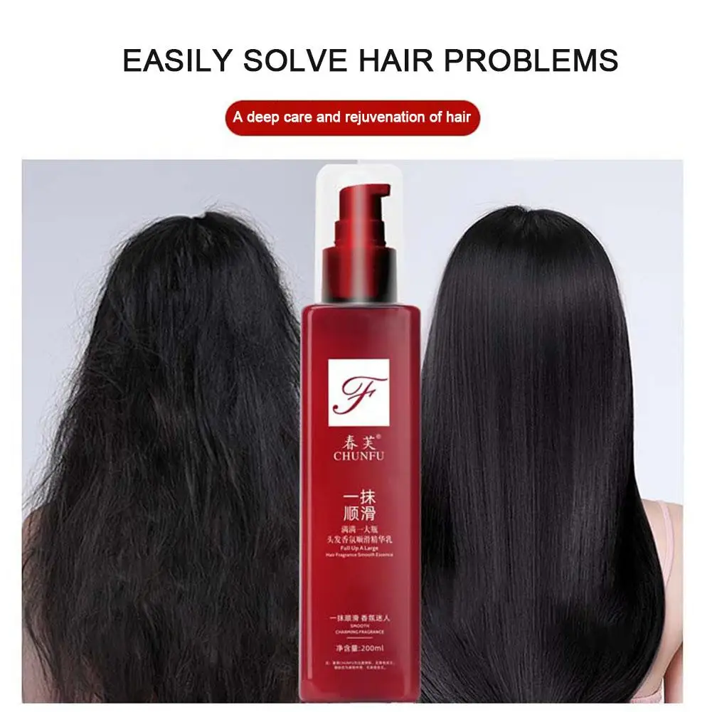 Description Picture 3 of itemHair Smoothing Leave-in Conditione Smooth Conditioner Hair Hair Care Perfume Cream Elastic Essence Treatm Leave-in Conditio T9Q8