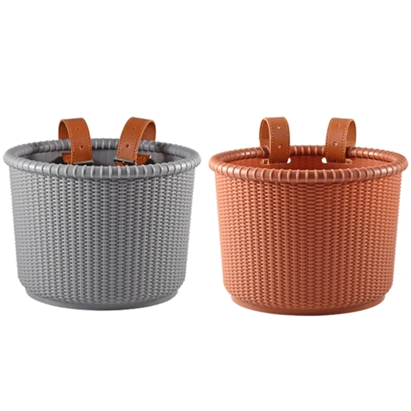Kids Bicycles Waterproof Cyclings Basket Front Handlebars Cargo Basket For Childrens with Fastens Strap, Detachable DropShipping
