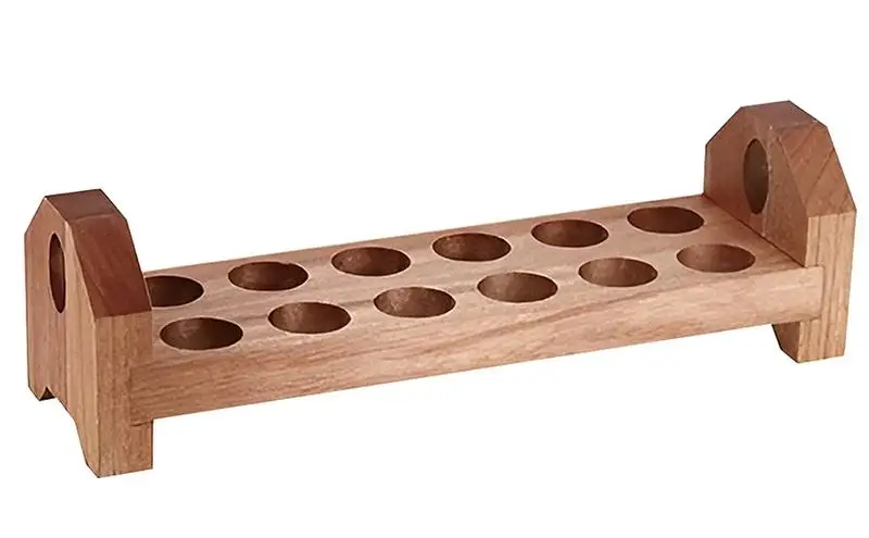 

Деревянный держатель для яиц, кухонный поднос, органайзер, стеллаж для яиц, бытовой составной контейнер для хранения яиц на Пасху