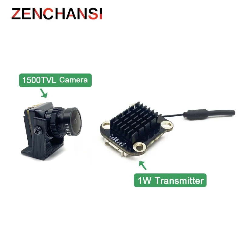 Kit FPV 5.8G 48CH 1000mW Émetteur + Caméra 1500TVL pour Drone
