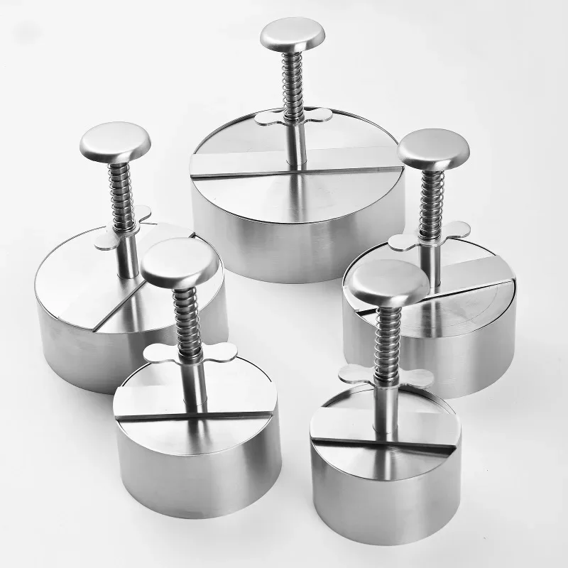 stainless steel meat pie, manual cake mold, meat Press,304 household circular Press pie