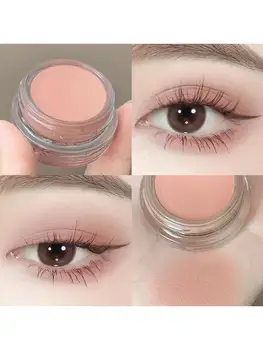 Heallor Cream Peach Eyeshadow Cream Matte Low saturation Eye shadow Blush Pink Orange Earth color Makeup Autumn and Winter Color - Thumbnail 7