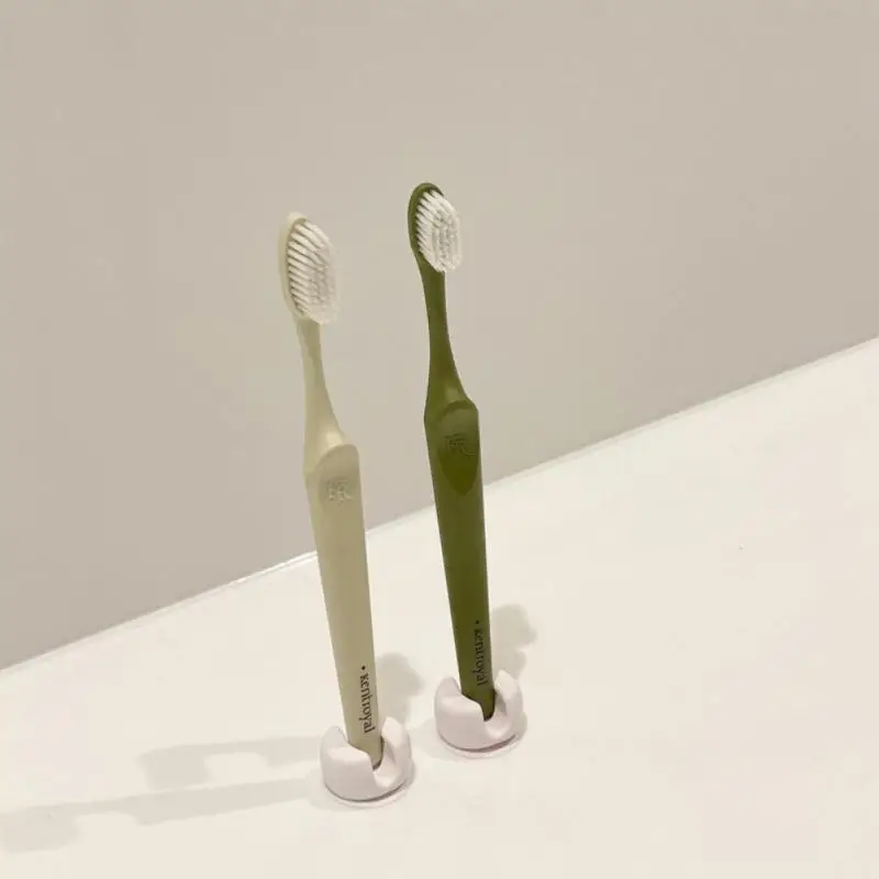 Simple Silicon Toothbrush Holder With Suction Cup Wall Mounted Tooth Brush Storage Organizer Rack Bathroom Accessories 2-6Pcs toothbrush holder