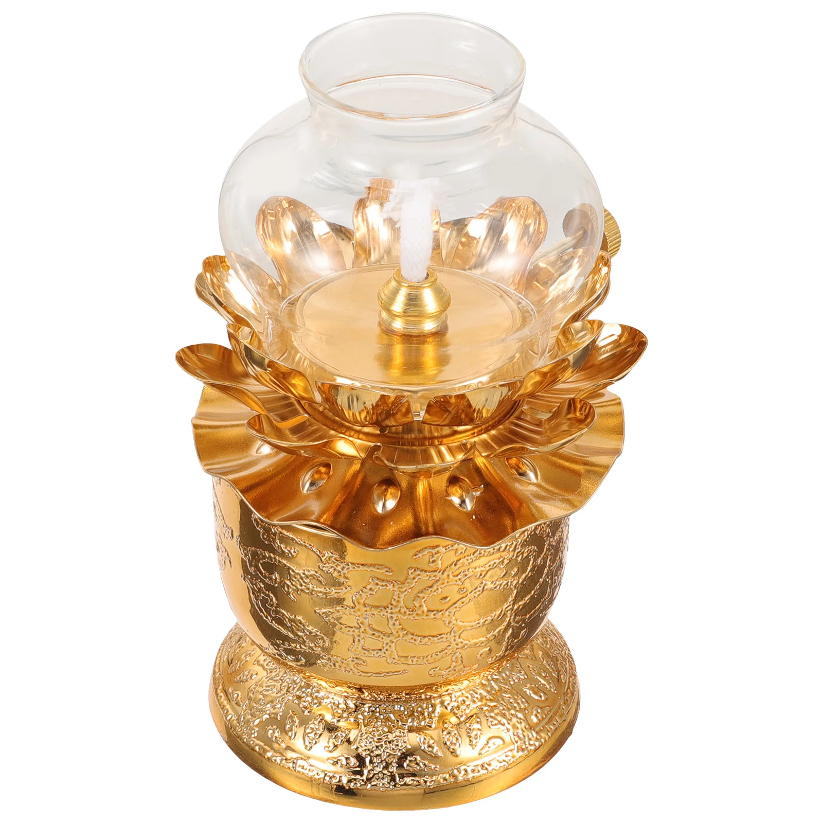 

Oil Lanterns Lamps for Living Room Kerosene Indoor Use Vintage Light Supply Rotatable Wicks Rain Glass Alloy