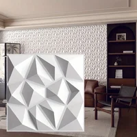 10 ชิ้น 30x30 เซนติเมตร 3D Art Wall แผงพื้นหลังตกแต่งภายนอก 3D วอลล์เปเปอร์เหมาะสําหรับห้องน้ําเพดานโรงแรมสํานักงาน 5