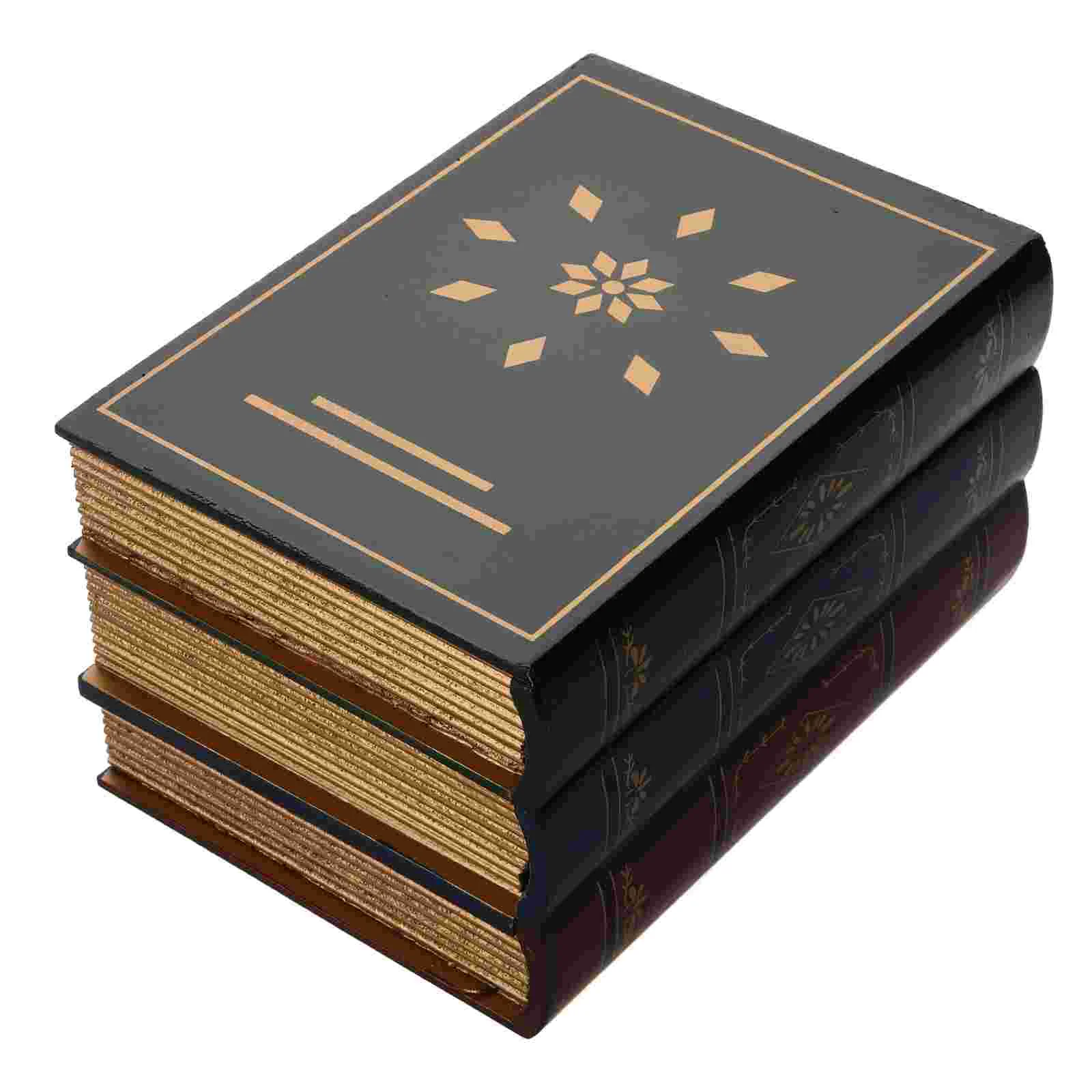 

Fake Book Box Retro False Book-Type Jewelry Keepsake Box Bookshelf Prop Fake Book Props Simulation Book Storage Box Decors