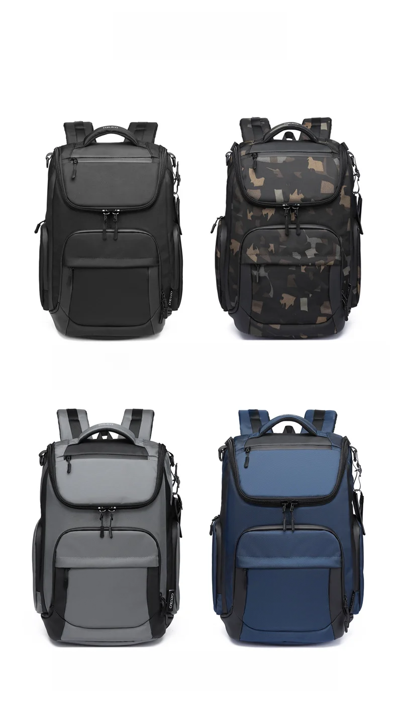 Zaino da lavoro, zaino impermeabile da viaggio, zaino da studente alla moda da uomo e zaino da computer da uomo_voghion.com