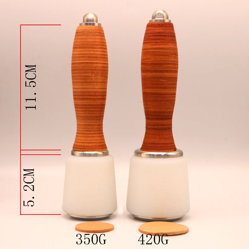 Leather Carving Hammer Professional Leather Mallet Hammer Leatherworking and Nylon Head for Handmade DIY leather craft tools