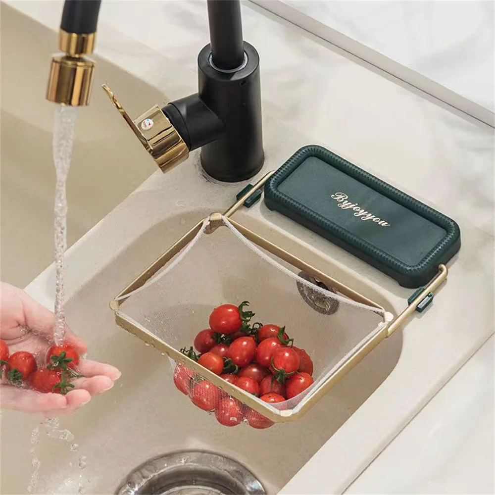 

Kitchen Residue Filter Screen Holder Sink Disposable Drain Rack Food Residue Bowl Anti Blocking Bracket Leftover Filter Rack