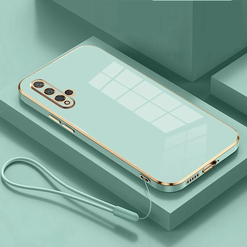 Luxury Square Plating Shockproof Back Cover