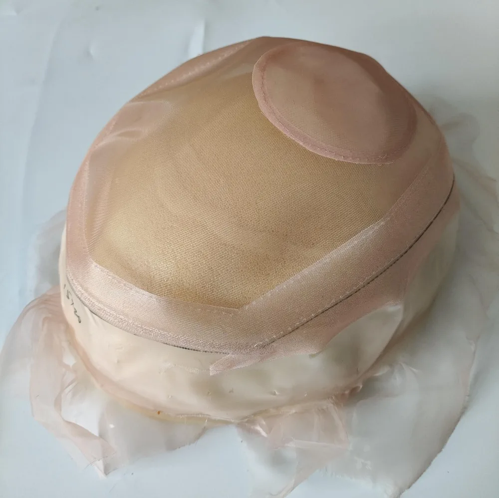 Pu And Lace Welded Wig Cap Base For Making Hairpieces Toupee And Wigs