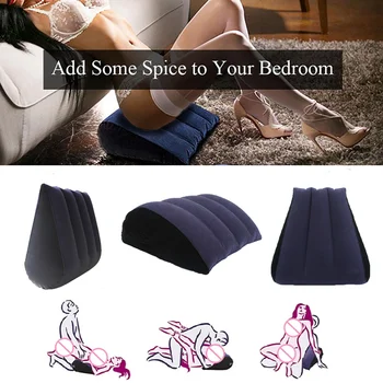 Adult Inflatable Sex Pillow Multiple Position Sexual Furniture Flocking Sofa Pillow Love Swing Cushion Couple Erotic Game Toy 2