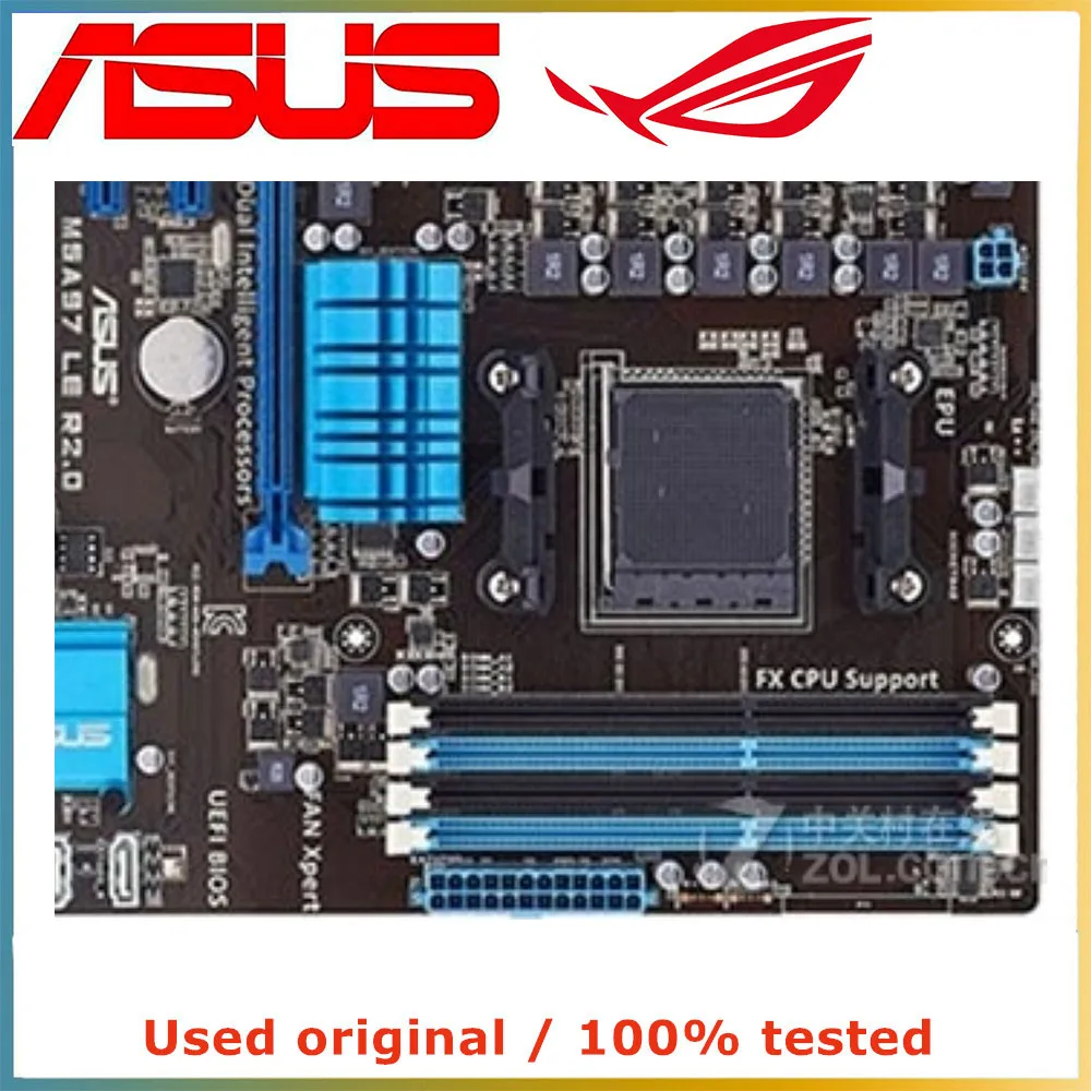ASUS M5A97 LE R2.0 컴퓨터 마더보드, AM3 + AM3 DDR3 32G, AMD 970 데스크탑 메인보드, USB3.0 SATA III