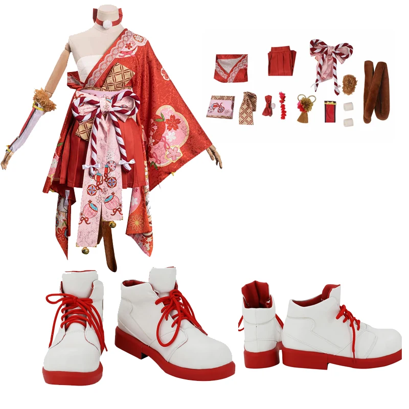 

Anime Power Chainsaw Man Cosplay Costumes Shoes Boots Red White Shoe Adult Halloween Party Clothing Accessories For Men Women