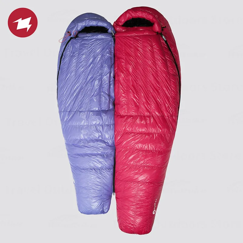 AEGISMAX ULTRA FUTURE 10D Sleeping Bag 800FP Duck Down Thicken Winter Ultralight Sleeping Bag for Camping Can Be Spliced -18℃