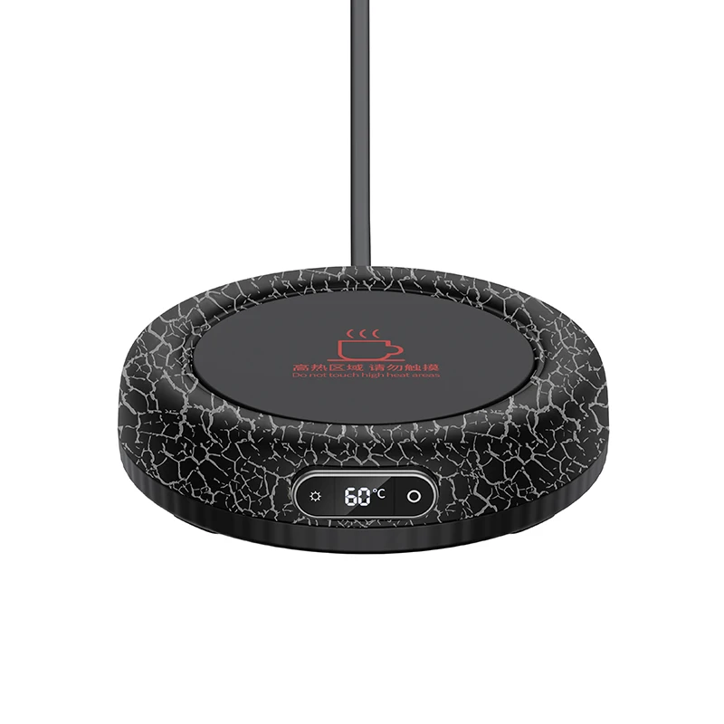 Lava heating constant temperature coaster desktop office rainbow atmosphere lamp milk insulation warm coaster