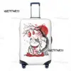 Custom Maneki Neko Sakura Flowers Luggage Cover Protector Lucky Cat Cherry Blossom Suitcase Protective Cover for 18-32 Inch 1