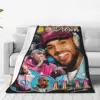 2024 Chris Brown 11 11 Tour Blanket Flannel Textile Decor HipHop Homage Relax Warm Throw Blanket for Bed Bedroom Bedding Throws 2