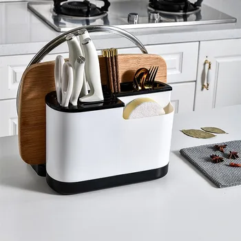 다기능 도구 보관 랙, 가정 용품, 주방 선반, 젓가락 배럴, 냄비 커버 랙, 칼 거치대, 주방 액세서리