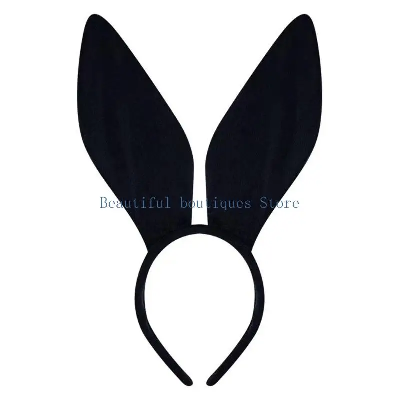 U4LF Kinder-Cosplay-Kaninchen-Stirnband für Party, Halloween, Kopfbedeckung für Musikfestivals, Fotoautomaten-Requisiten für – Detail 9