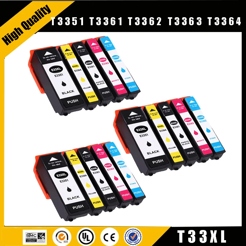 

Картридж для принтера EPSON, 5 шт., 33XL
