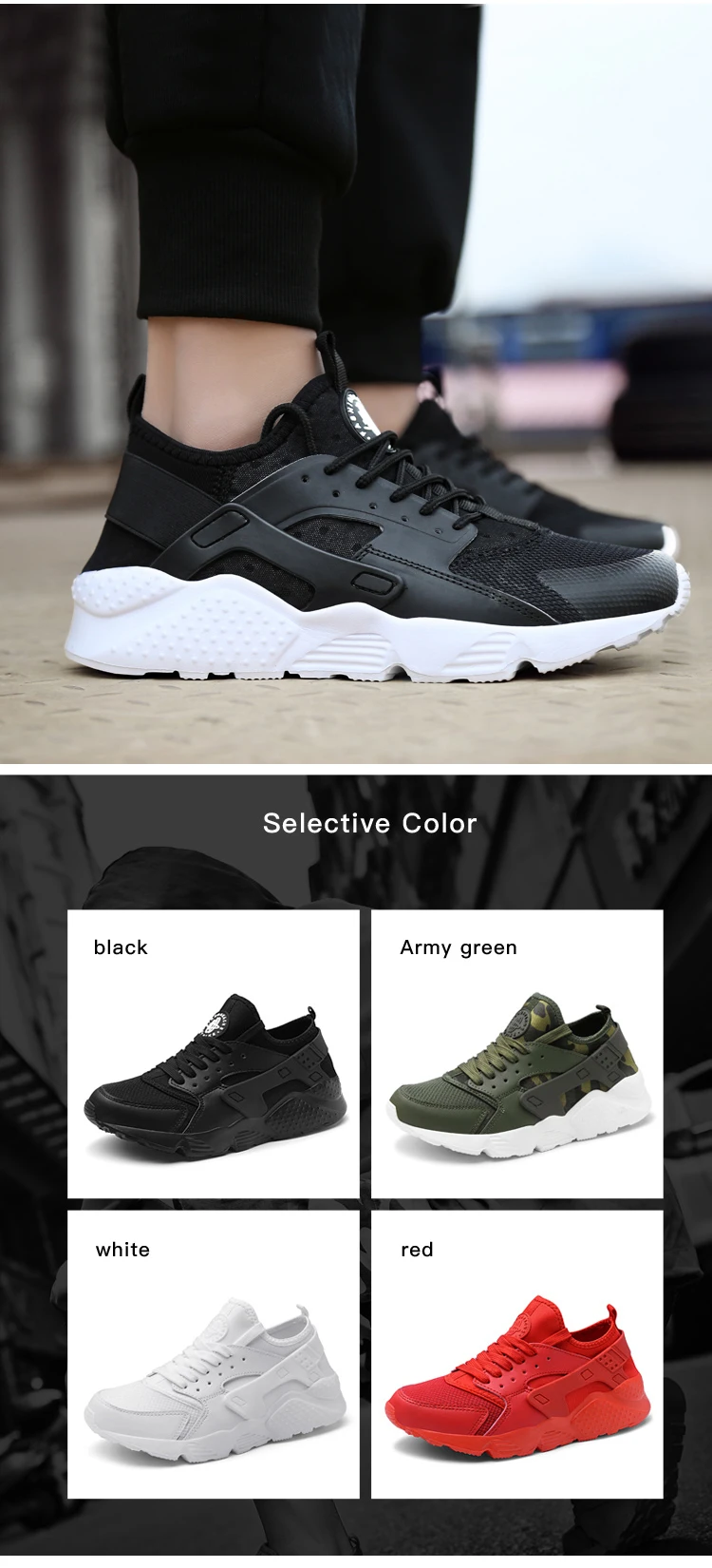 Free shipping 2022 NEW Unisex Red Sneakers for Men Mesh Sports Trainers Running Shoes Summer Male Women  35-47 Size Breathable