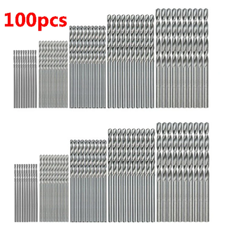 Premium Titanium Coated High-Speed Steel Drill Bit Set – 100/50 Piece Assortment