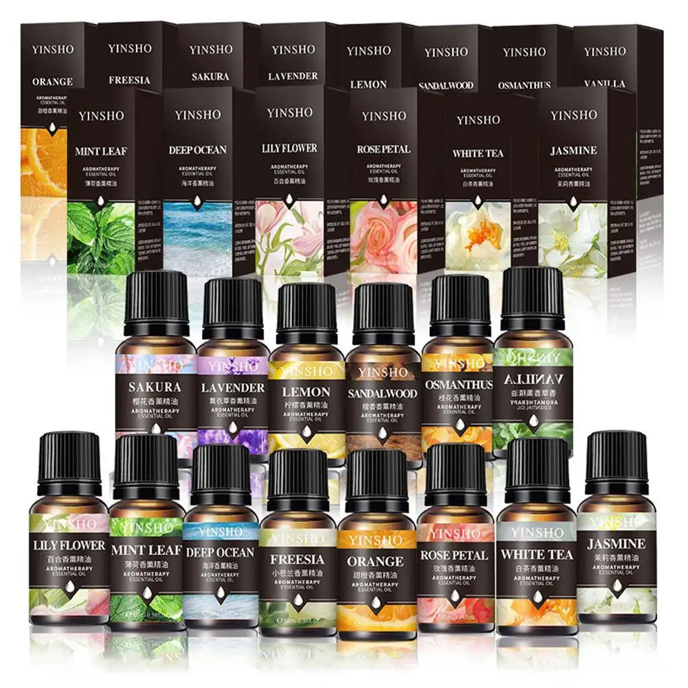 Aromatic Essential Oil Collection - 16 Fragrant Scents
