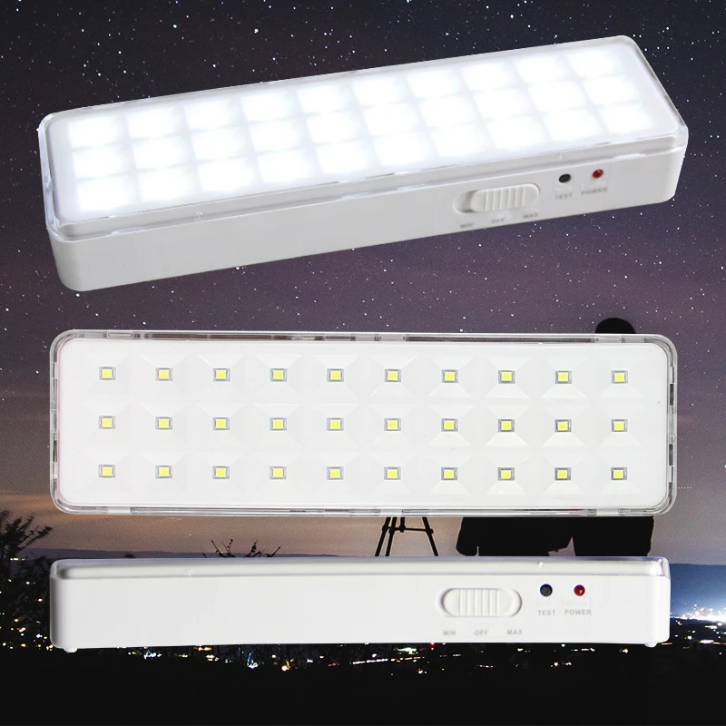 LED Light 30LEDs Portable Emergency Light 2 Modes Dimmable Camping Lanterns Wall-mounted Rechargeable Home Lamp For Power Loss Use