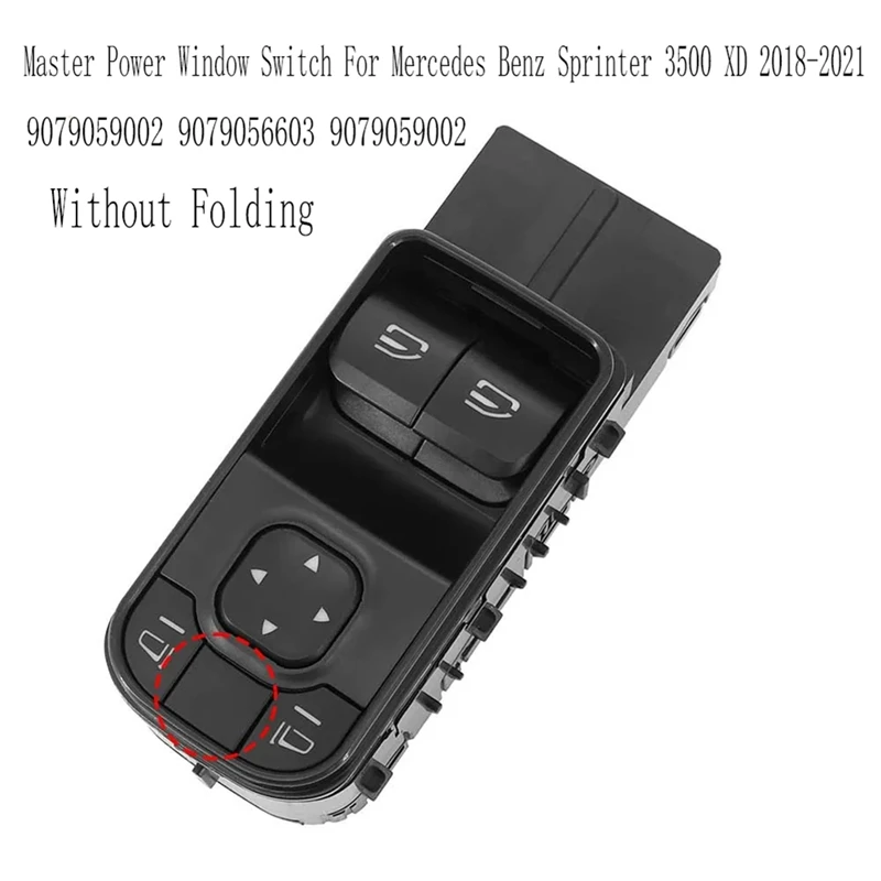 AC81-Without Folding Window Glass Lift Switch Button Master Power Window Switch For Mercedes Benz Sprinter 3500 XD -