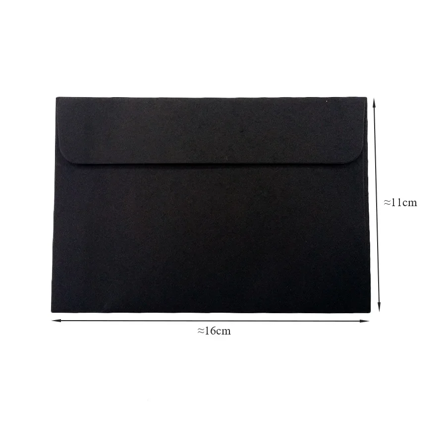 Red Kraft Black Paper Envelope Vintage European Style For Sobres Invitacion Card Scrapbooking Gift Envelope Wedding 10pcs/lot